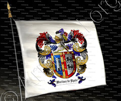 drapeau-MARTINEZ de AYALA_Vizcaya, Navarra, Murcia, Granada, Valladolid, La Rioja._España ()