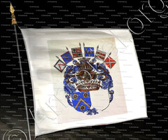 drapeau-d'ALICHAMP_Champagne, seigneur de Breil, de Flaméricourt, d'Espagne._France Espagne