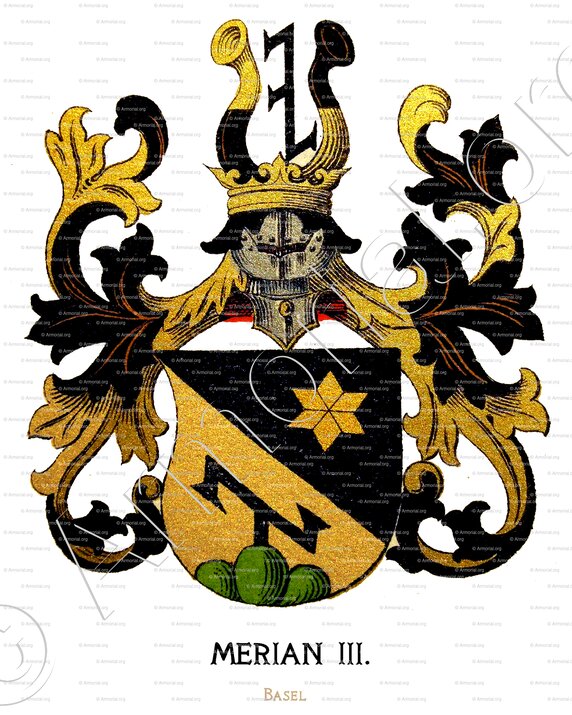 MERIAN_Wappenbuch der Stadt Basel . B.Meyer Knaus 1880._Schweiz.  (3)