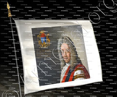drapeau-de BRANQUE_Ecuyer du Roy et Capitoul de Toulose, 1709._France