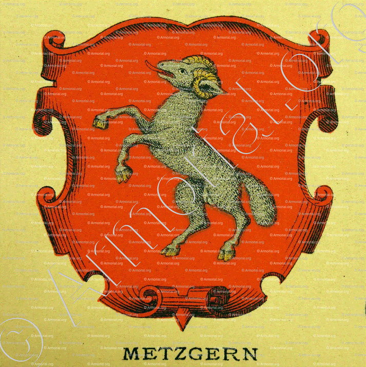 METZGERN_Wappenbuch der Stadt Basel . B.Meyer Knaus 1880_Schweiz 