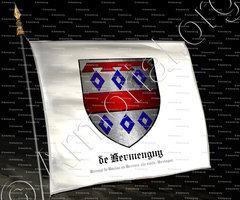 drapeau-de KERMENGUY_Ramage de Darian ou Derrien, 15e siècle. Bretagne._France