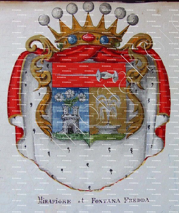 MIRAFIORE et FONTANA FREDDA_Armorial Nice. (J. Casal, 1903) (Bibl. mun. de Nice)._France