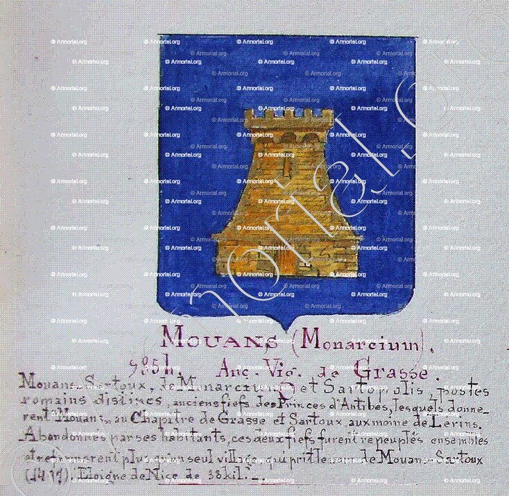 MOUANS_Armorial Nice. (J. Casal, 1903) (Bibl. mun. de Nice)._France (i)