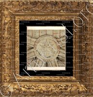 cadre-ancien-or-LÉON XIII_ Armes épiscopales de Léon XIII (Pecci). Eglise de Reignac de Blaye (Gironde)_France