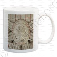 mug-LÉON XIII_ Armes épiscopales de Léon XIII (Pecci). Eglise de Reignac de Blaye (Gironde)_France