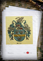 velin-d-Arches-MITZ_Wappenbuch der Stadt Basel . B.Meyer Knaus 1880_Schweiz 