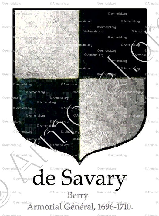 de SAVARY_Berry, Bourges, 1696._France.