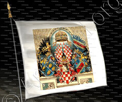 drapeau-KROATIEN und SLAVONIEN_Der Adel von Kroatein und Slavonien_Erzherzogtum Österreich