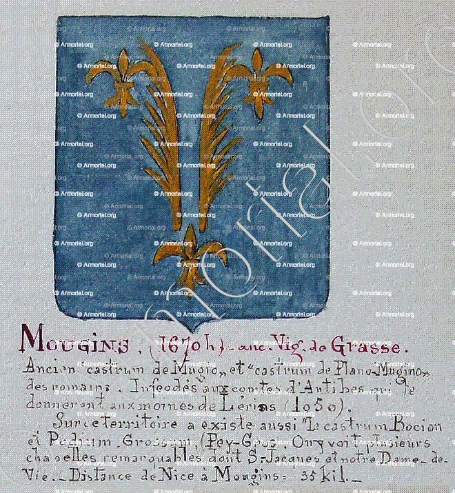 MOUGINS_Armorial Nice. (J. Casal, 1903) (Bibl. mun. de Nice)._France (i)
