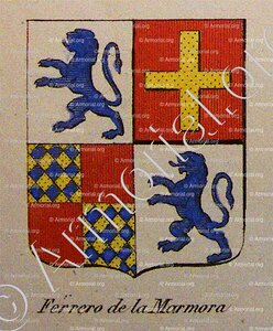 FERRERO DE LA MARMORA (Noblesse d'Empire)