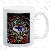 mug-LONDAIS ou LONDEIX ou LONDEYS_ 2e blason sur le vitrail, Eglise de Reignac de Blaye (Gironde)_France (1)