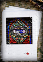 velin-d-Arches-LONDAIS ou LONDEIX ou LONDEYS_ 2e blason sur le vitrail, Eglise de Reignac de Blaye (Gironde)_France (1)
