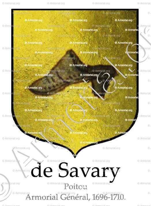 de SAVARY_Poitou, 1696._France