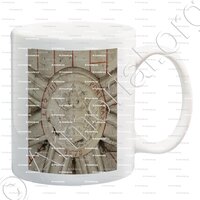 mug-PECCI_ Armes épiscopales de Léon XIII (Pecci). Eglise de Reignac de Blaye (Gironde)_France