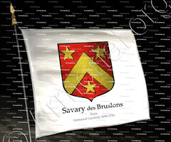 drapeau-SAVARY des BRUSLONS_Paris, 1696._France