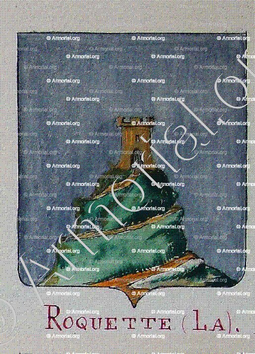 LA ROQUETTE_Armorial Nice. (J. Casal, 1903) (Bibl. mun. de Nice)._France