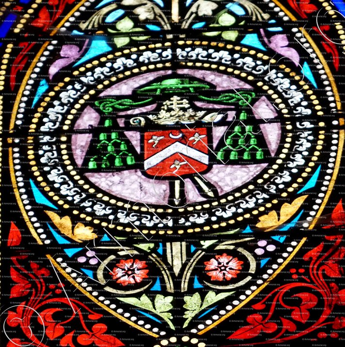 ROULLET de LA BOUILLERIE_Vitrail. Eglise de Reignac de Blaye (Gironde)_France