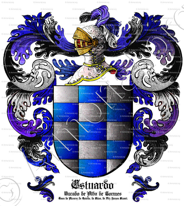 ESTUARDO_ 1430 Ducado de Alba de Tormes. Casa de Alvarez de Toledo, de Silva, de Fitz James Stuart (es decir Estuardo)_España (iii)