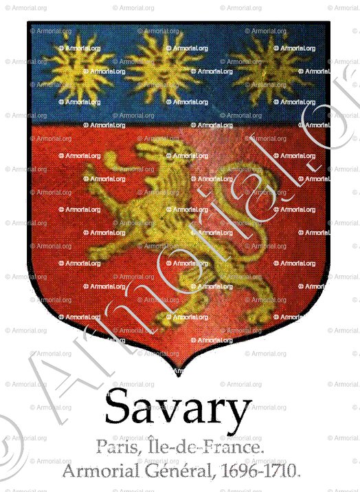 SAVARY_Paris, Île-de-France, 1696._France