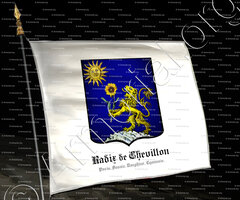 drapeau-RADIX de CHEVILLON_Paris, Savoie, Dauphiné, Lyonnais._France