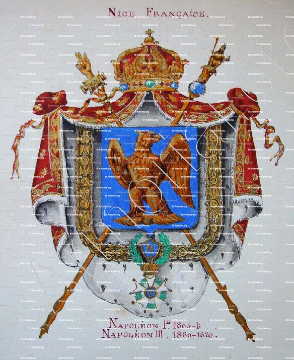 NAPOLEON Ier_Armorial Nice. (J. Casal, 1903) (Bibl. mun. de Nice)._France 