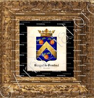 cadre-ancien-or-BAUQUET de GRANVAL_marquis de Grandval. Normandie_France ()