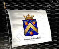 drapeau-BAUQUET de GRANVAL_marquis de Grandval. Normandie_France ()