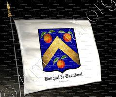 drapeau-BAUQUET de GRANVAL_marquis de Grandval. Normandie_France