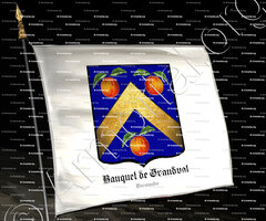 drapeau-BAUQUET de GRANVAL_marquis de Grandval. Normandie_France