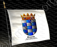 drapeau-ESTUARDO_1430 Ducado de Alba de Tormes. Casa de Alvarez de Toledo, de Silva, de Fitz James Stuart (es decir Estuardo)_España (ii)