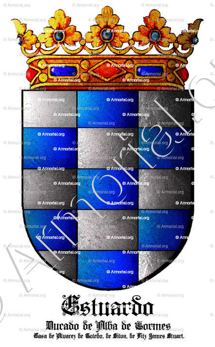 ESTUARDO_1430 Ducado de Alba de Tormes. Casa de Alvarez de Toledo, de Silva, de Fitz James Stuart (es decir Estuardo)_España (ii)