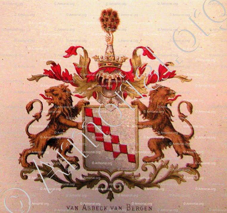 van ASBECK van BERGEN_Wapenboek van den Nederlandschen Adel door J.B.Rietstap 1883 1887_Nederland