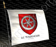 drapeau-LE TOURNEUR_Normandie_France  . 