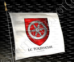 drapeau-LE TOURNEUR_Normandie_France  . 