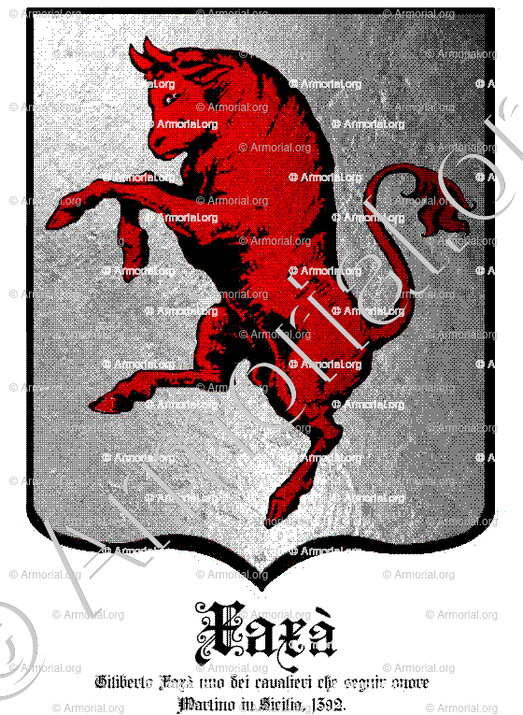 XAXA_Giliberto Xaxà uno dei cavalieri che seguir onore Martino in Sicilia. 1392._Italia