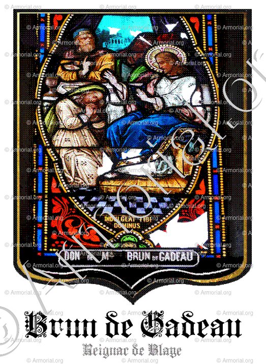 BRUN de GADEAU_Donateur. Eglise de Reignac de Blaye (Gironde)_France ()