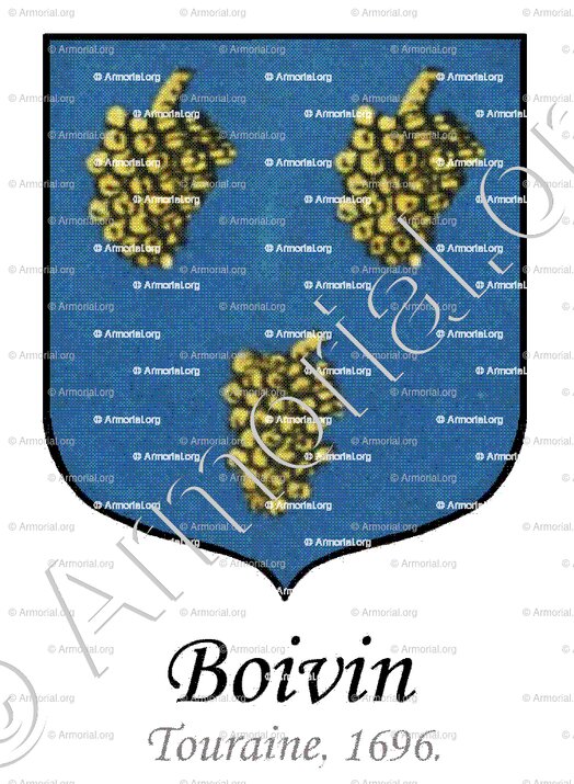BOIVIN_Touraine, 1696._France