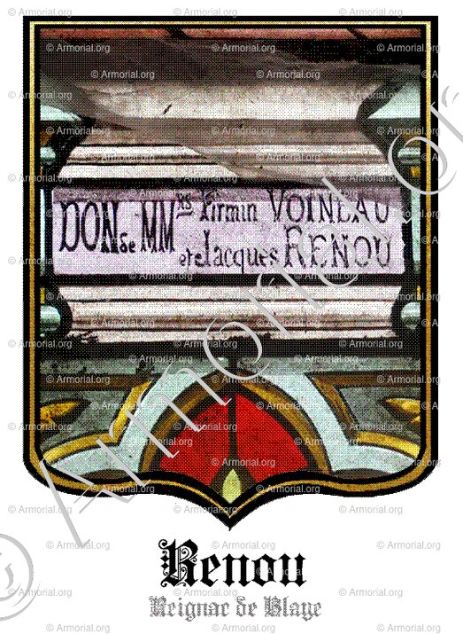 RENOU_Donateur. Eglise de Reignac de Blaye (Gironde)_France (+)