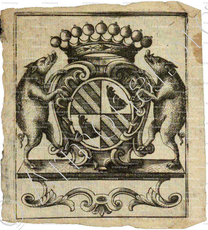 FEVRET DE FONTETTE_Bourgogne - Ex-libris du XVIIIe Siècle._France (i)