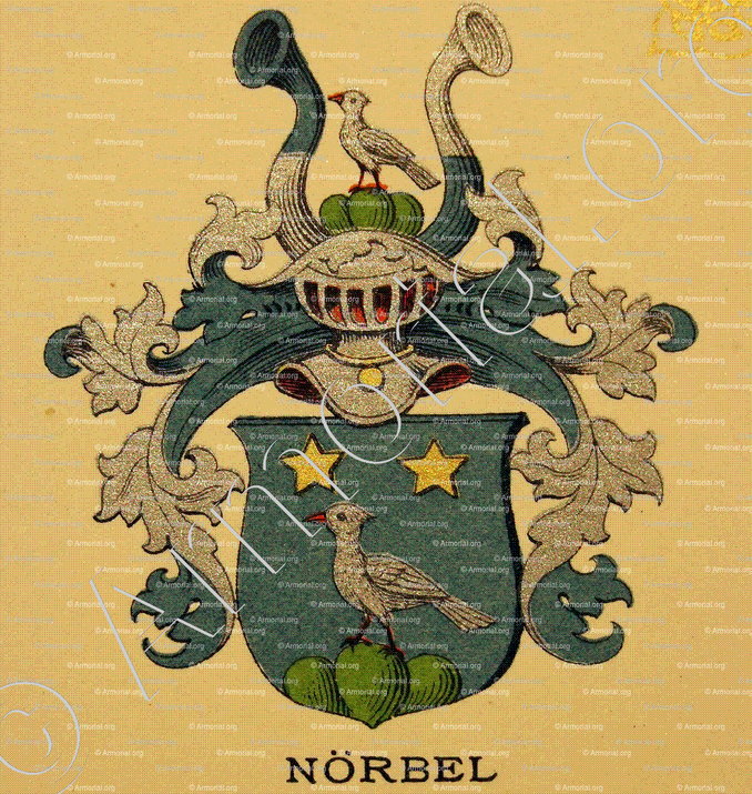NÖRBEL_Wappenbuch der Stadt Basel . B.Meyer Knaus 1880_Schweiz 