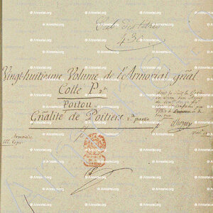 JOURDAIN, seigneur de LHOUMEDE_Poitou 3bc