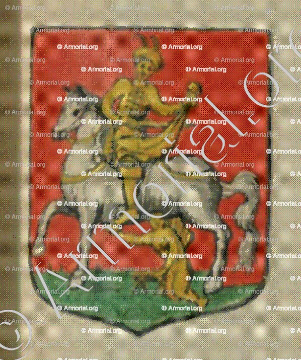 La ville d'Amerscheweyer (Alsace)_Blason enregistré sous le règne de Louis XIV_France 