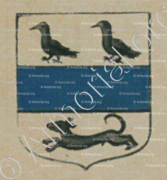 d'ARNOUVILLE (Alsace)_Blason enregistré sous le règne de Louis XIV_France