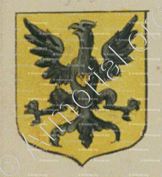 La ville d'Aunviller (Alsace)_Blason enregistré sous le règne de Louis XIV_France 