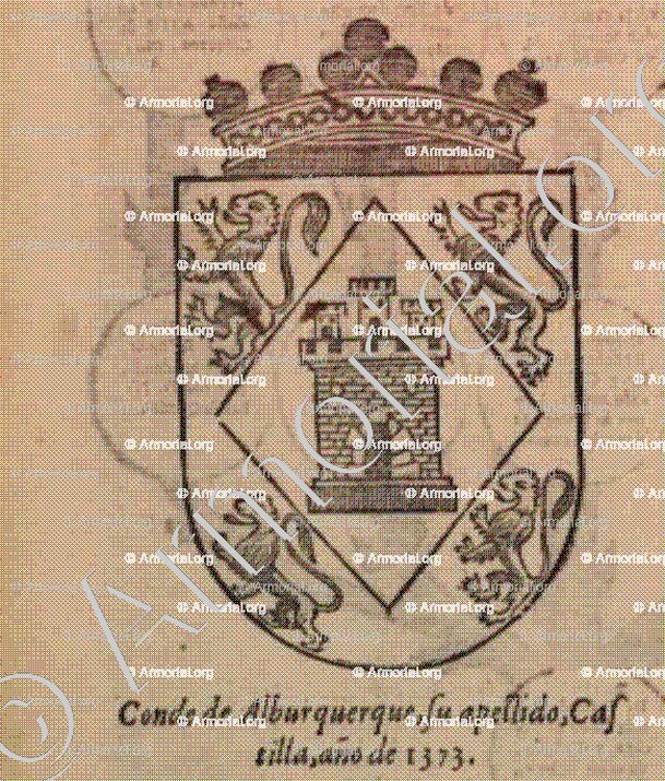 ALBURQUERQUE (Conde de)_Castilla, 1373._España