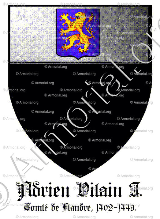 Adrien VILAIN Ier_Comté Flandre, 1402-1449._Etats de Bourgone (France Belgique)