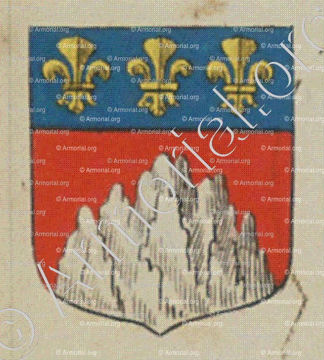 La ville de Brisack (Alsace)_Blason enregistré sous le règne de Louis XIV_France 