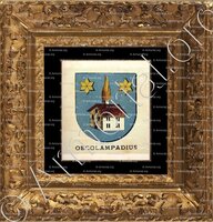 cadre-ancien-or-OECOLAMPADIUS_Wappenbuch der Stadt Basel . B.Meyer Knaus 1880_Schweiz 