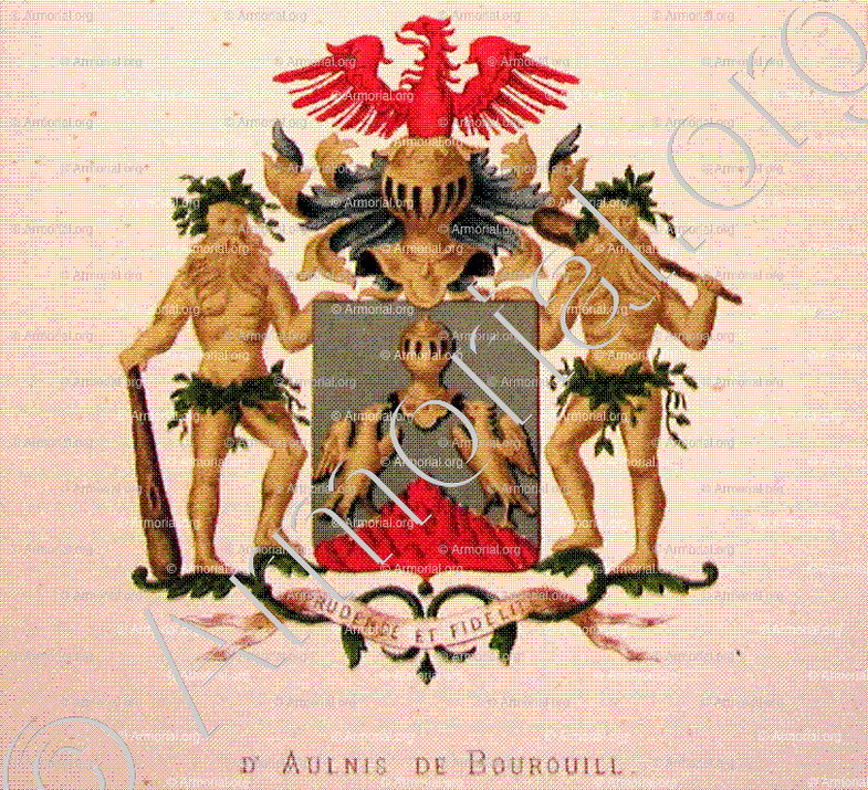 D'AULNIS de BOUROUIL_Wapenboek van den Nederlandschen Adel door J.B.Rietstap 1883 1887_Nederland